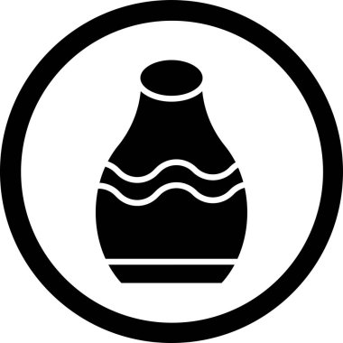 Bir benzin istasyonunun vektör illüstrasyonu