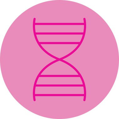 Bir DNA simgesinin vektör illüstrasyonu