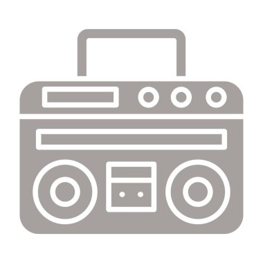 radyo vektör çizgisi simgesi, özet ve düzenlenebilir vuruş, simge, vektör grafikleri