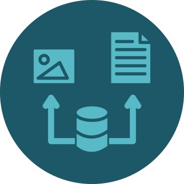 veri simgesi vektör illüstrasyonu