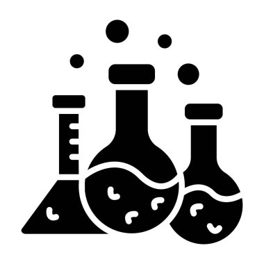 Laboratuvar matarası simgesi, basit biçim