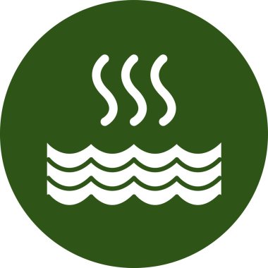 Su. Web simgesi basit illüstrasyon