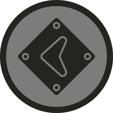 Benzersiz yarış bayrağı vektör simgesi