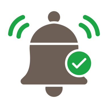 Çan vektör simgesi. düz biçim illüstrasyonu.