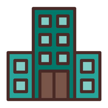 Binalar. Web simgesi basit illüstrasyon