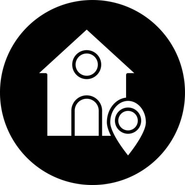 Ev. Web simgesi basit tasarım