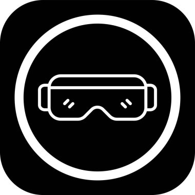 Soyut grupta gözlük simgesi izole edildi