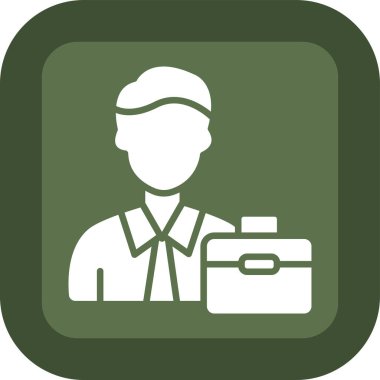 Teslimatçı simgesinin vektör illüstrasyonu