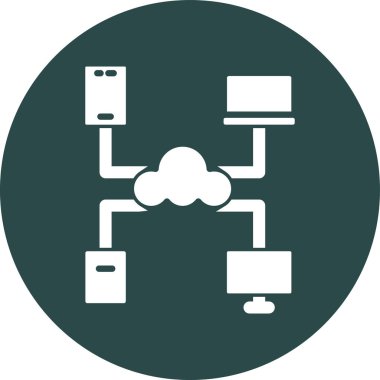 Ağ modern simgesinin vektör illüstrasyonu