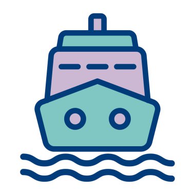 tekne simgesi modern vektör illüstrasyonu