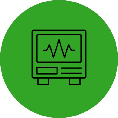 Modern b 'nin vektör illüstrasyonu monitör simgesinden yoksun