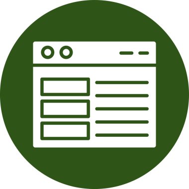 tarayıcı web simgesi basit tasarım