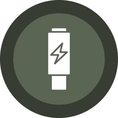 Thunderbolt web simgesi, vektör çizim