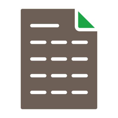 belge dosya vektör simgesi