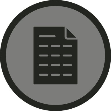 Belge simgesinin vektör illüstrasyonu