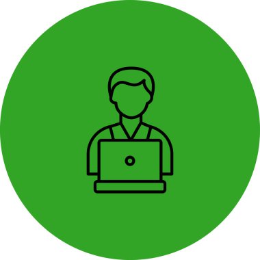 İş ve finans simgesinin vektör illüstrasyonu