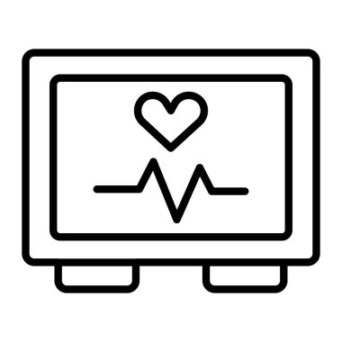 Kalp monitörü simgesi, özet biçimi