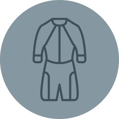 Ceket simgesinin vektör illüstrasyonu