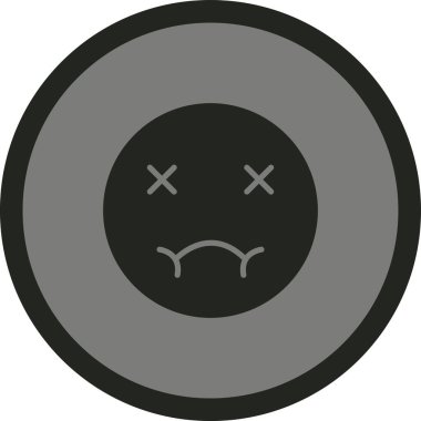 sad face icon. vector illustration