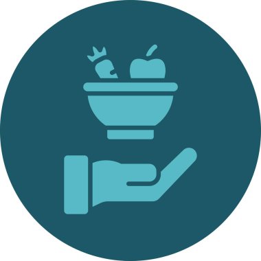 yiyecek vektörü simgesi