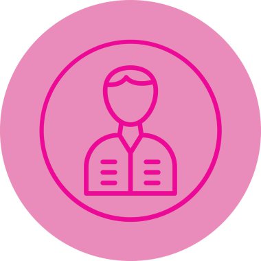 Bir insan simgesinin vektör illüstrasyonu