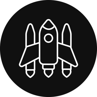Roket simge vektör çizim