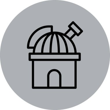 Bir teleskop simgesinin vektör çizimi