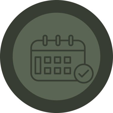 Kontrol listesi simgesi vektör illüstrasyonu