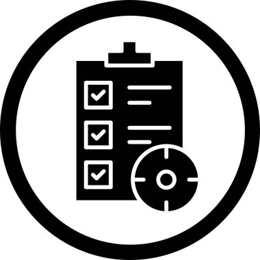 kontrol listesi simgesi vektör illüstrasyonu