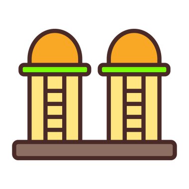 vektör renk çizgisi simgesi oluşturuluyor