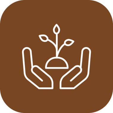 Bahçe simgesinin vektör illüstrasyonu