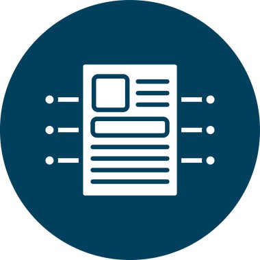 Belge simgesinin vektör illüstrasyonu