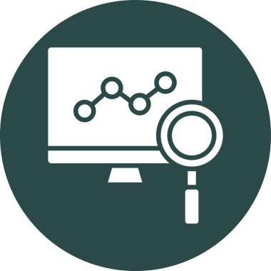 analitik grafik simgesi, vektör illüstrasyonu