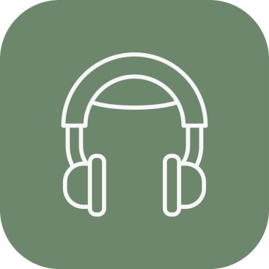 Kulaklık vektör simgesi şeffaf arkaplanda izole edildi, kulaklık logosu kavramı