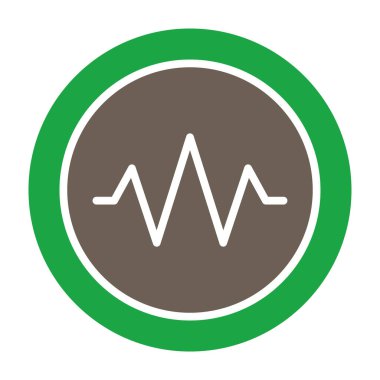 darbe düz yuvarlak vektör simgesi