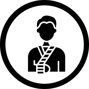 Bir polis simgesinin vektör illüstrasyonu