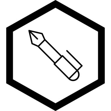 kalem simgesinin vektör illüstrasyonu