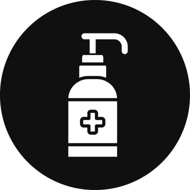 Antibakteriyel jel simgesi, basit vektör