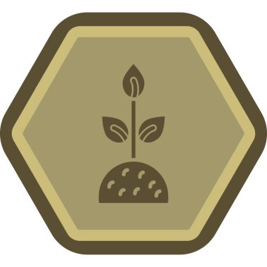 Bir ağaç simgesinin vektör illüstrasyonu