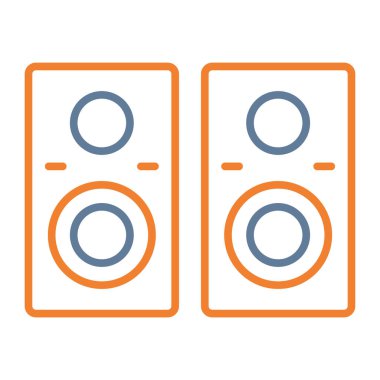 Ses hoparlörü vektör illüstrasyonu