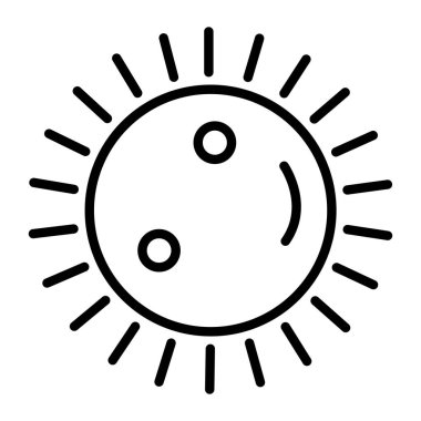 Vektör güneş simgesi illüstrasyonu