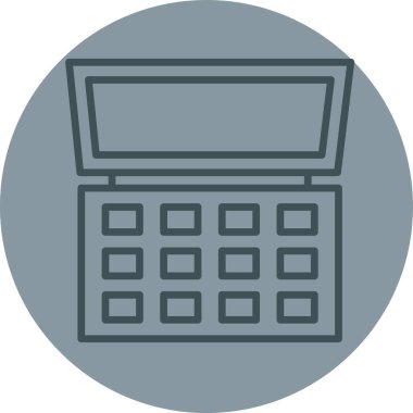 hesap makinesi simgesi, vektör illüstrasyonu