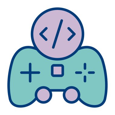 oyun denetleyici simgesi, vektör illüstrasyonu