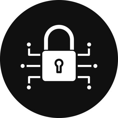 vektör çizim modern simgesi kilit