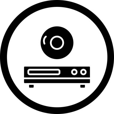 vektör cd simgesi illüstrasyonu