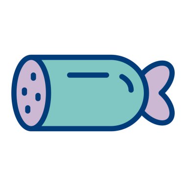 Balık. Web simgesi basit illüstrasyon