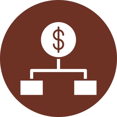 Dolar işareti vektör simgesi tasarımı