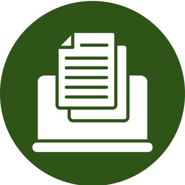 Belge simgesinin vektör illüstrasyonu