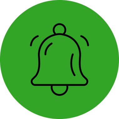 Çan simgesi vektör illüstrasyonu
