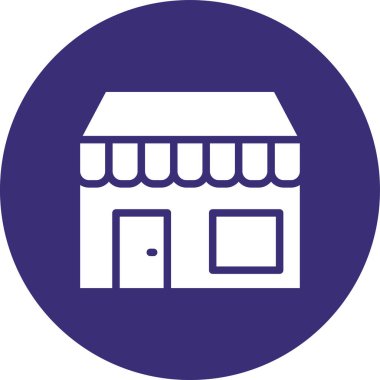 Dükkan. Web simgesi basit illüstrasyon
